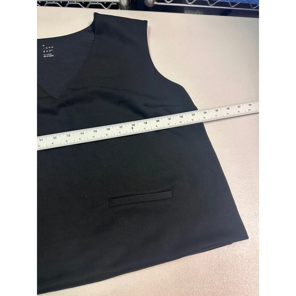 A New Day Black V-Neck Sleeveless Vest Top XXL New‎ With Tags